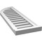 Ekena Millwork Quarter Round Top Left Surface Mount PVC Gable Vent w/ 2"W x 2"P Brickmould Sill Frame, 12"W x 38"H GVPQL12X3803SF - alternate 5